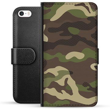 Étui Portefeuille Premium iPhone 5/5S/SE - Camouflage