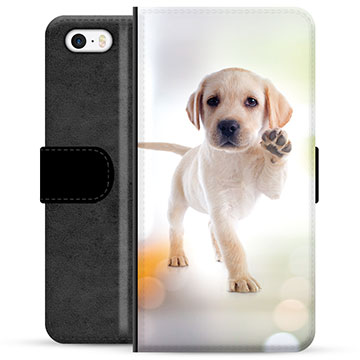 Étui Portefeuille Premium iPhone 5/5S/SE - Chien