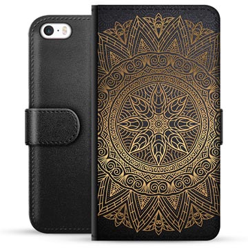 Étui Portefeuille Premium iPhone 5/5S/SE - Mandala