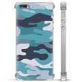 Coque Hybride iPhone 5/5S/SE - Camouflage Bleu