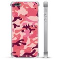Coque Hybride iPhone 5/5S/SE - Camouflage Rose