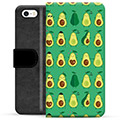 Étui Portefeuille Premium iPhone 5/5S/SE - Avocado Pattern