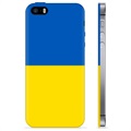 Coque iPhone 5/5S/SE en TPU Drapeau Ukraine - Jaune et bleu clair