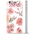 Coque iPhone 6 / 6S en TPU - Fleurs Roses