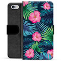 Étui Portefeuille Premium iPhone 6 / 6S - Fleurs Tropicales