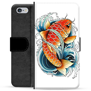 Étui Portefeuille Premium iPhone 6 / 6S - Poisson Koï