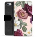 Étui Portefeuille Premium iPhone 6 Plus / 6S Plus - Fleurs Romantiques