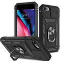 Coque Hybride iPhone 6/6S/7/8/SE (2020)/SE (2022) avec Béquille Métal - Noire