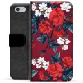 Étui Portefeuille Premium iPhone 6 / 6S - Fleurs Vintage