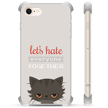 Coque Hybride iPhone 7/8/SE (2020)/SE (2022) - Chat en Colère