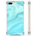 Coque Hybride iPhone 7 Plus / iPhone 8 Plus - Marbre Bleu