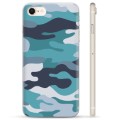 Coque iPhone 7/8/SE (2020)/SE (2022) en TPU - Camouflage Bleu