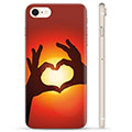 Coque iPhone 7/8/SE (2020)/SE (2022) en TPU - Silhouette de Coeur