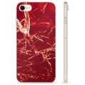 Coque iPhone 7/8/SE (2020)/SE (2022) en TPU - Marbre Rouge