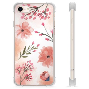 Coque Hybride iPhone 7/8/SE (2020)/SE (2022) - Fleurs Roses