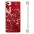 Coque Hybride iPhone 7/8/SE (2020)/SE (2022) - Marbre Rouge