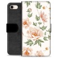 Étui Portefeuille Premium iPhone 7/8/SE (2020)/SE (2022) - Motif Floral