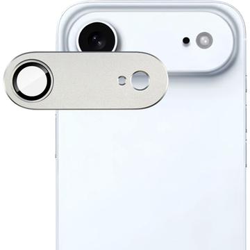 Protecteur d\'objectif d\'appareil photo iPhone Air Imak à couverture complète en métal et verre trempé - Argenté