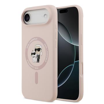Coque iPhone Air en silicone liquide MagSafe Karl Lagerfeld Karl and Choupette