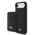 Coque MagSafe et porte-cartes magnétique iPhone Air Lacoste Iconic Petit Pique - Noire