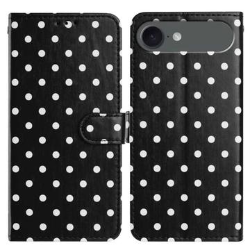 Étui Portefeuille iPhone Air à Pois - Noir