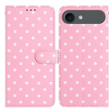 Étui portefeuille iPhone Air à motifs de pois - Rose