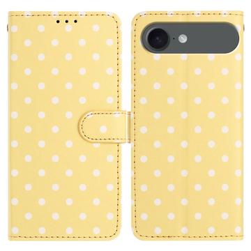 Étui portefeuille pour iPhone Air à pois - Jaune