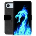 Étui Portefeuille Premium iPhone Air - Dragon Feu Bleu