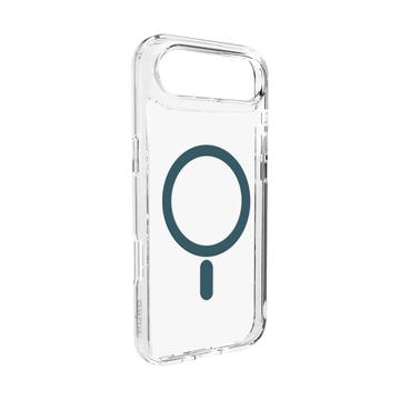 Coque hybride iPhone Air Puro Lite Mag - Turquoise / Transparent