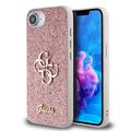 Coque iPhone 16e Guess Fixed Glitter 4G Metal Logo