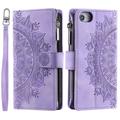 Étui Portefeuille iPhone 16e Mandala Série - Violet