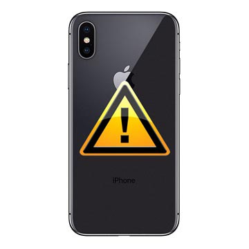 Réparation Cache Batterie pour iPhone X - cadre inclus - Noir