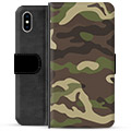 Étui Portefeuille Premium iPhone X / iPhone XS - Camouflage