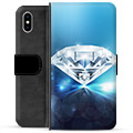 Étui Portefeuille Premium iPhone X / iPhone XS - Diamant