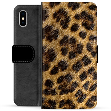 Étui Portefeuille Premium iPhone X / iPhone XS - Léopard