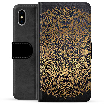 Étui Portefeuille Premium iPhone X / iPhone XS - Mandala