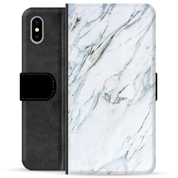 Étui Portefeuille Premium iPhone X / iPhone XS - Marbre