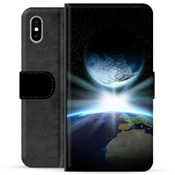 Étui Portefeuille Premium iPhone X / iPhone XS - Espace