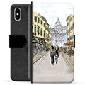 Étui Portefeuille Premium iPhone X / iPhone XS - Rue d'Italie