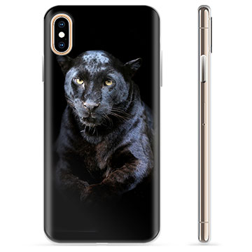 Coque iPhone X / iPhone XS en TPU - Panthère Noire