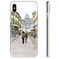 Coque iPhone X / iPhone XS en TPU - Rue d'Italie