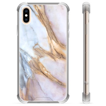 Coque Hybride iPhone X / iPhone XS - Marbre Élégant