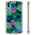 Coque Hybride iPhone X / iPhone XS - Fleurs Tropicales