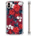 Coque Hybride iPhone X / iPhone XS - Fleurs Vintage