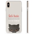 Coque iPhone X / iPhone XS en TPU - Chat en Colère