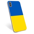 Coque iPhone XS Max en TPU Drapeau Ukraine - Jaune et bleu clair