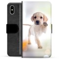 Étui Portefeuille Premium iPhone X / iPhone XS - Chien