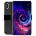 Étui Portefeuille Premium iPhone X / iPhone XS - Galaxie