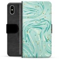 Étui Portefeuille Premium iPhone X / iPhone XS - Menthe Verte