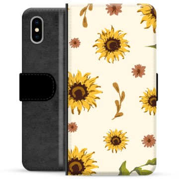 Étui Portefeuille Premium iPhone X / iPhone XS - Tournesol